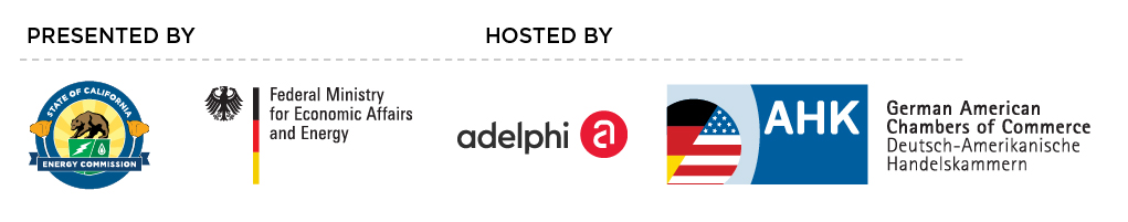 Annual California Germany Bilateral Energy Conference host and presenter logos