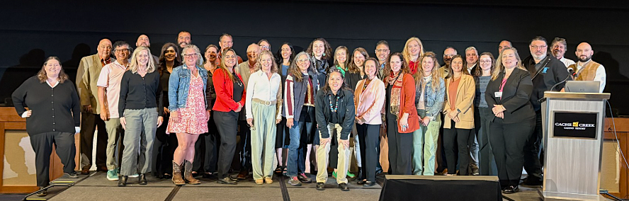 Group photo of attendees at second day of Summit on Tribal Energy Enterprise and Workforce Development.
