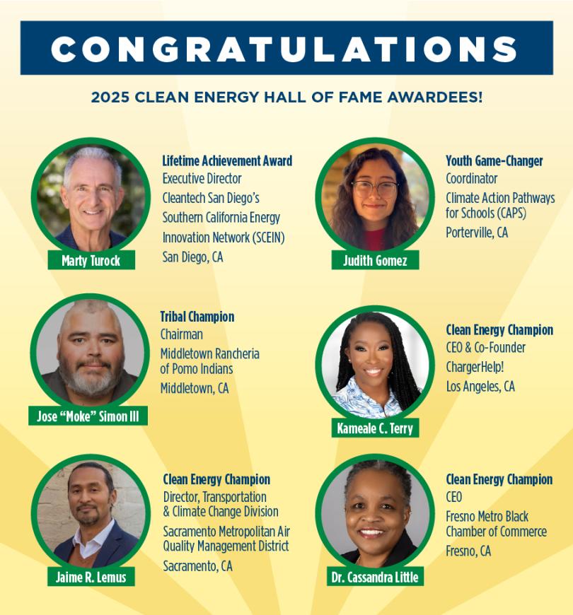 Winner image in two columns and three rows. Use link above for individual description of the winners