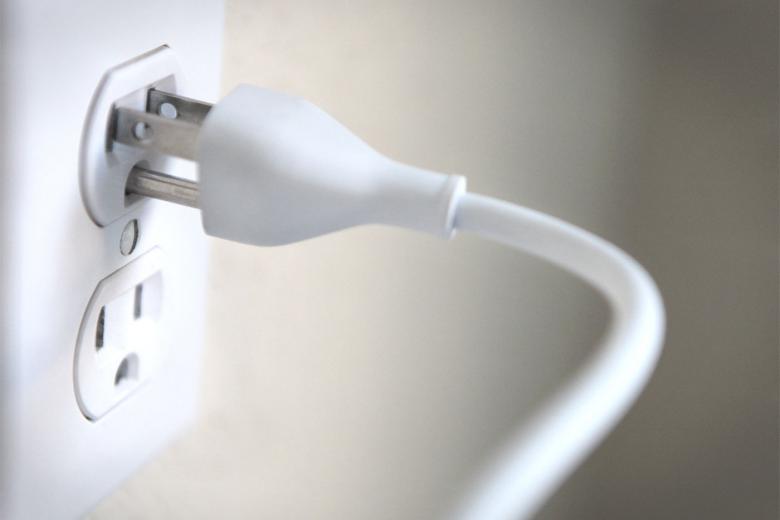 Wall outlet - white plug