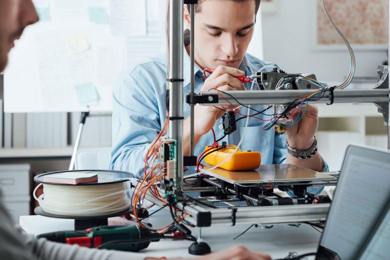 Design engineers working