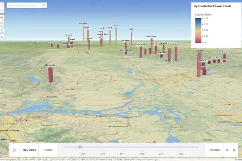 Hydroelectric Power Plants Map