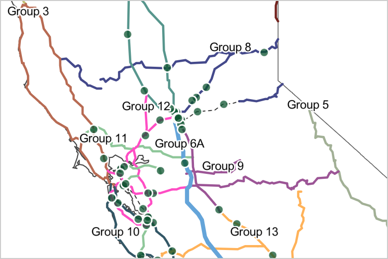 California’s National Electric Vehicle Infrastructure Funding Program Map