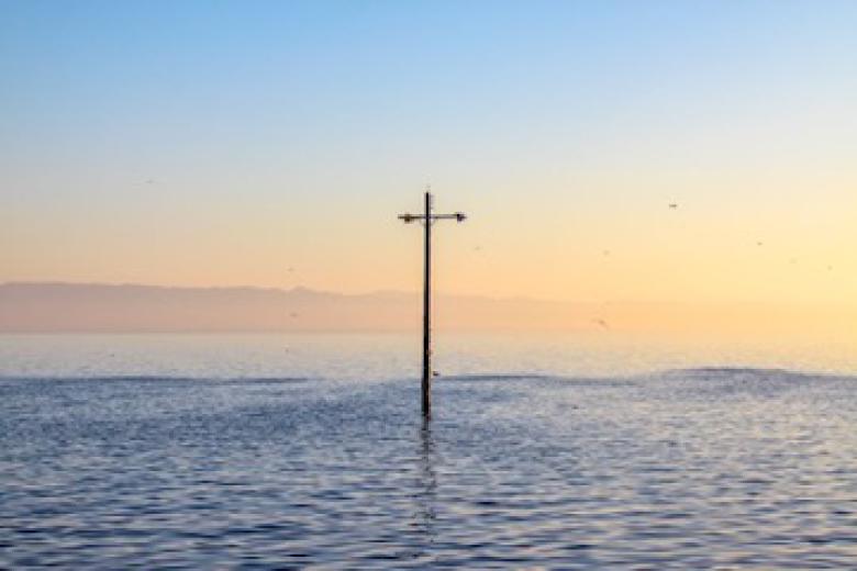 Power Pole in Salton Sea