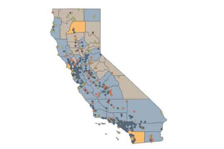 Residential Solar Permit Dashboard California Map 