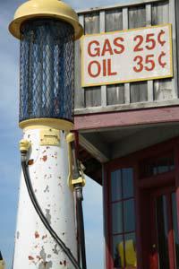 Old gas and oil pump